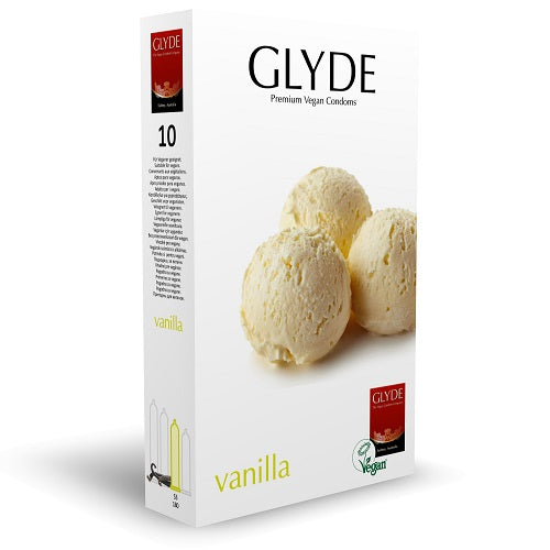 Glyde Ultra (Vanilla) – Vegan Flavored Condoms 10 Pack