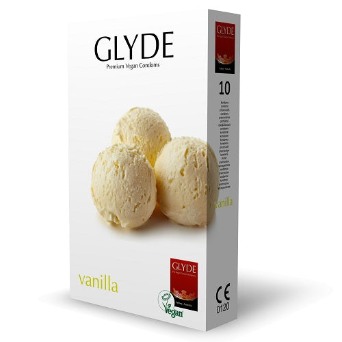 Glyde Ultra (Vanilla) – Vegan Flavored Condoms 10 Pack