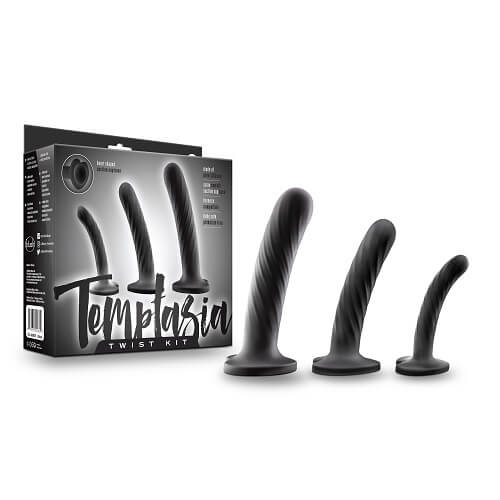Temptasia Twist Kit Set of Three Unique Swirling Dildos