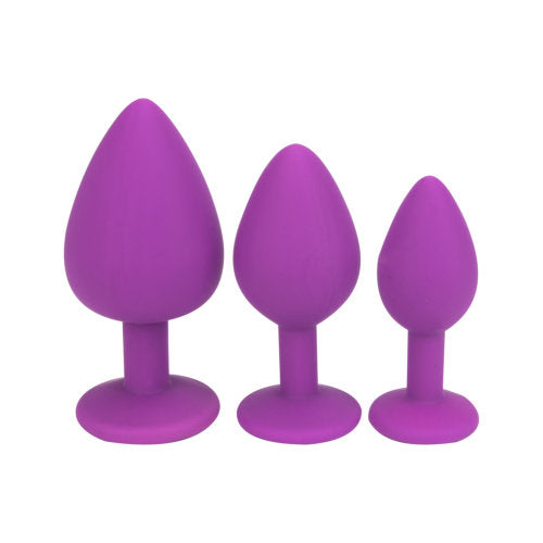Loving Joy Jewelled Silicone Butt Plug Small