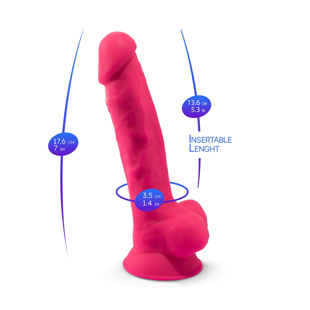 Silexd Premium Silicone 7 Inch Dildo – Flexible and Firm Silicone Dildo