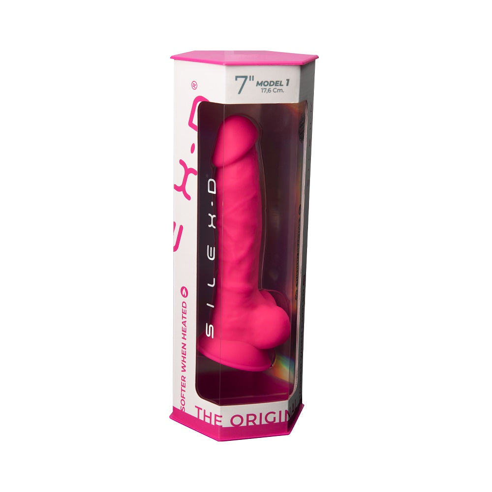 Silexd Premium Silicone 7 Inch Dildo – Flexible and Firm Silicone Dildo