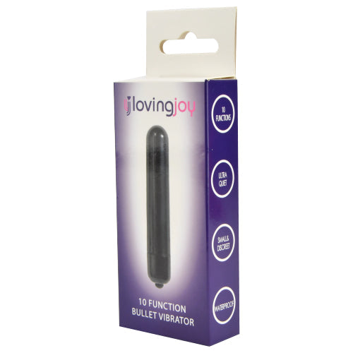 Loving Joy Obsidian Bullet Vibrator – 10 Function Slim Vibrator