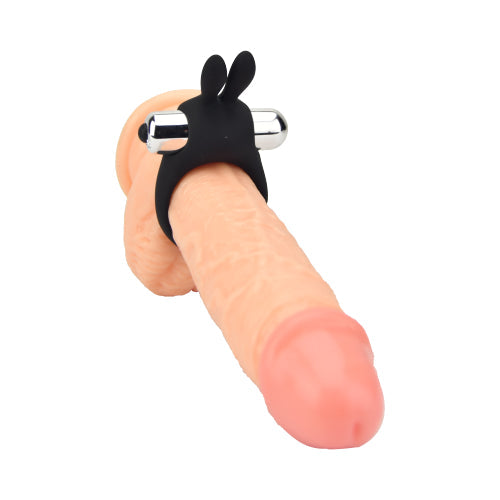 JoyRings Silicone Rabbit Vibrating Cock Ring – Silicone Couples Vibrating Cock Ring