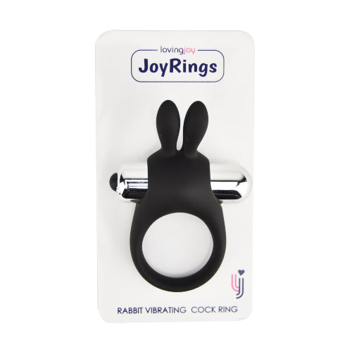 JoyRings Silicone Rabbit Vibrating Cock Ring – Silicone Couples Vibrating Cock Ring