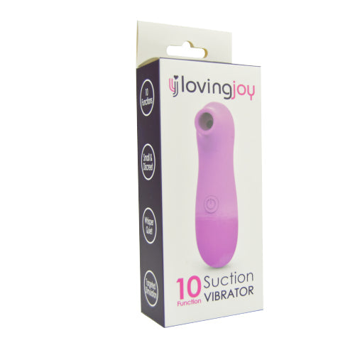 Loving Joy Clitoral Suction Vibrator – 10 Function Travel Vibrator
