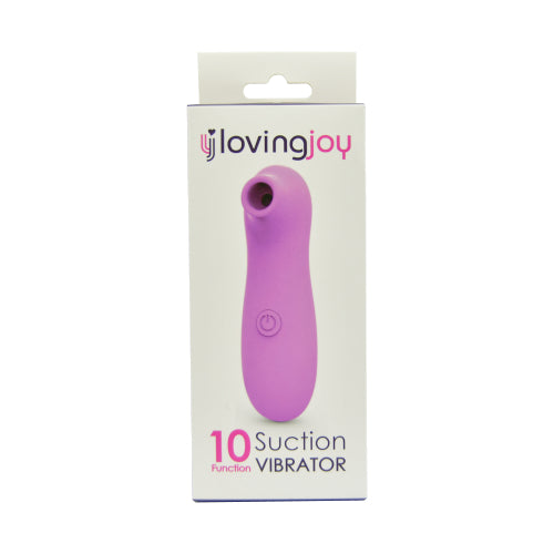 Loving Joy Clitoral Suction Vibrator – 10 Function Travel Vibrator