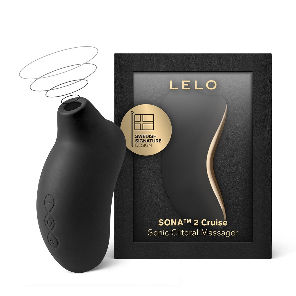 Lelo Sona 2 Cruise (Black) – Waterproof Clitoral Massager with Cruise Control