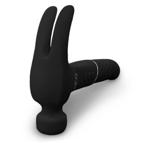 Love Hamma Round Tip Vibrator Black with Powerful Dual Stimulation and Multiple Speeds