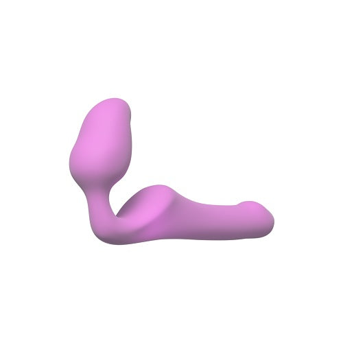 Adrien Lastic Queens Strapless Strap-On Pink Small Bendable Semi-Realistic Silicone Dildo