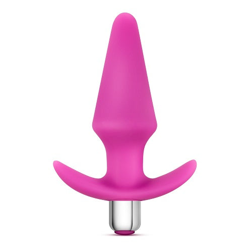 Luxe Discover Pink Anal Plug with 10 Vibrating Functions
