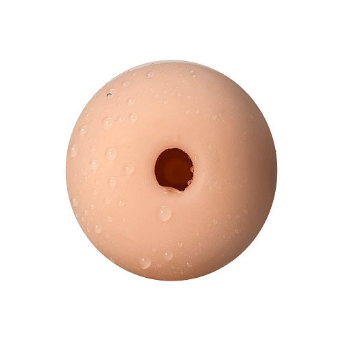 Alive Mini Shot Masturbator Compact Travel-Sized Strokerl White and Orange