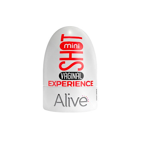 Alive Mini Shot Masturbator Vagina Vaginal Experience Compact White