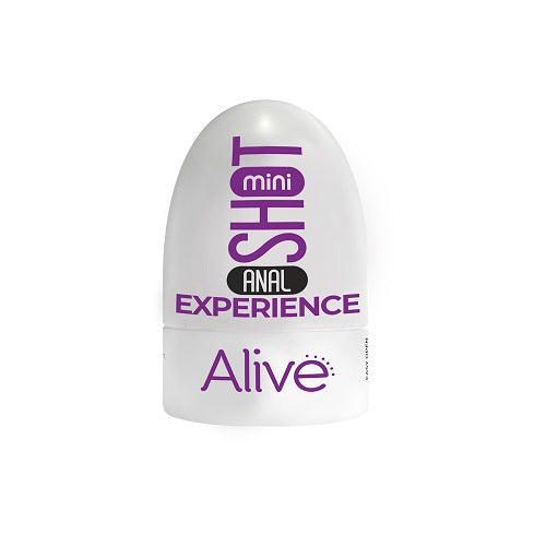 Alive Mini Shot Masturbator Ass Compact Anal Experience White and Purple