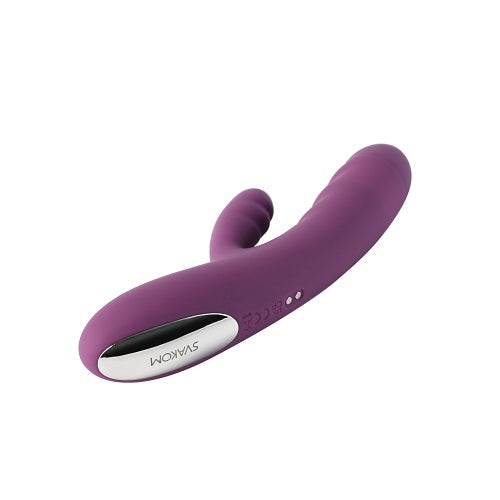 Svakom Avery (Black) – Waterproof Thrusting Vibrator with Clitoral Stimulator and Multiple Modes