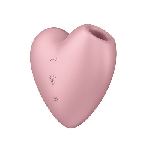 Satisfyer Cutie Heart Vibrator Pink Light Red Air Pulsation Stimulator