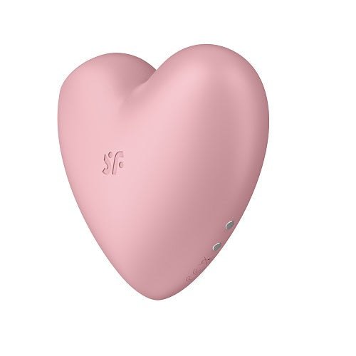 Satisfyer Cutie Heart Vibrator Pink Light Red Air Pulsation Stimulator