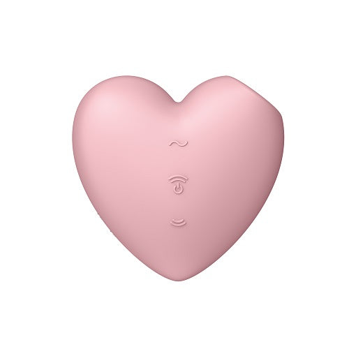 Satisfyer Cutie Heart Vibrator Pink Light Red Air Pulsation Stimulator