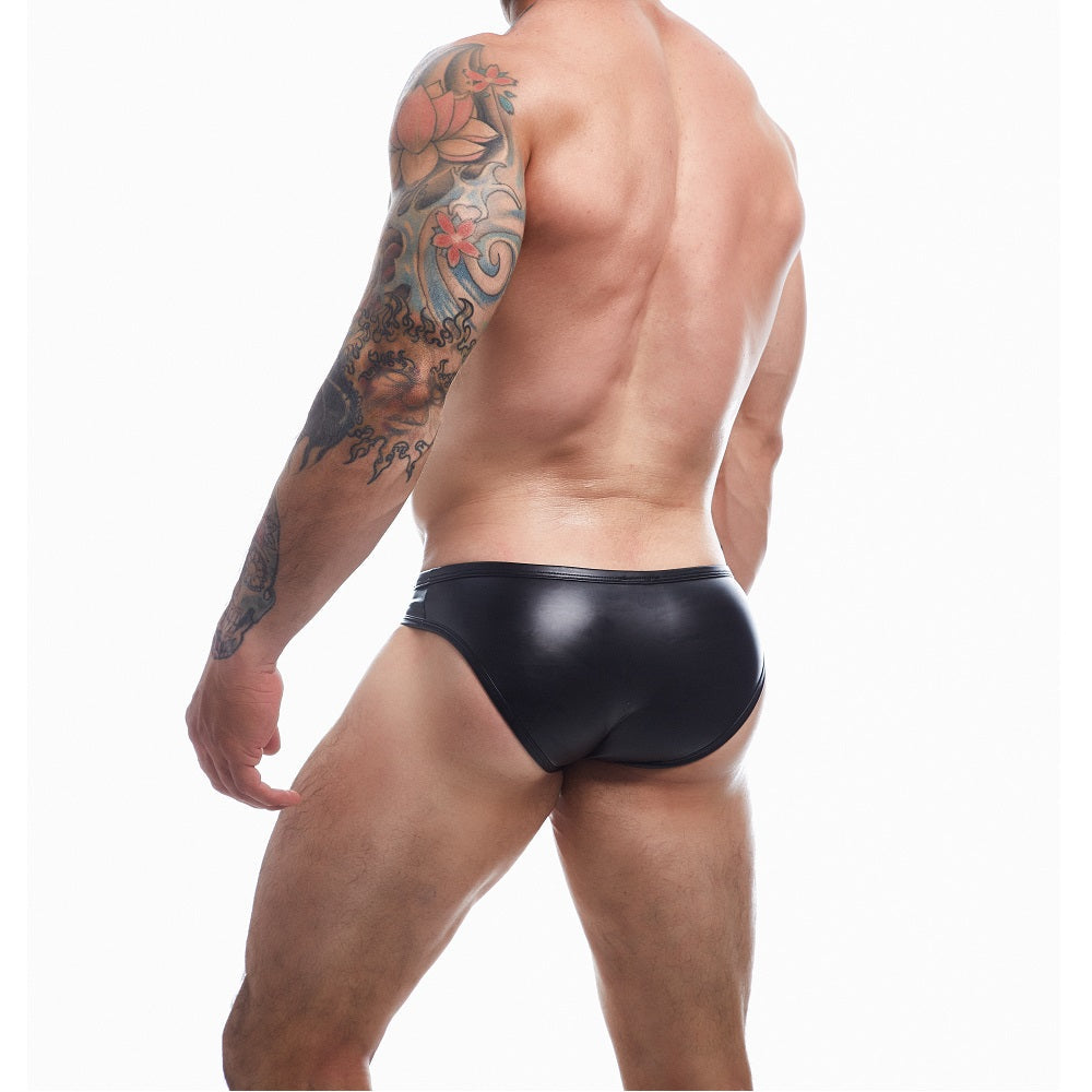 Cut 4 Men Snap Ergonomic Brief XLarge Black Elastic Polyamide