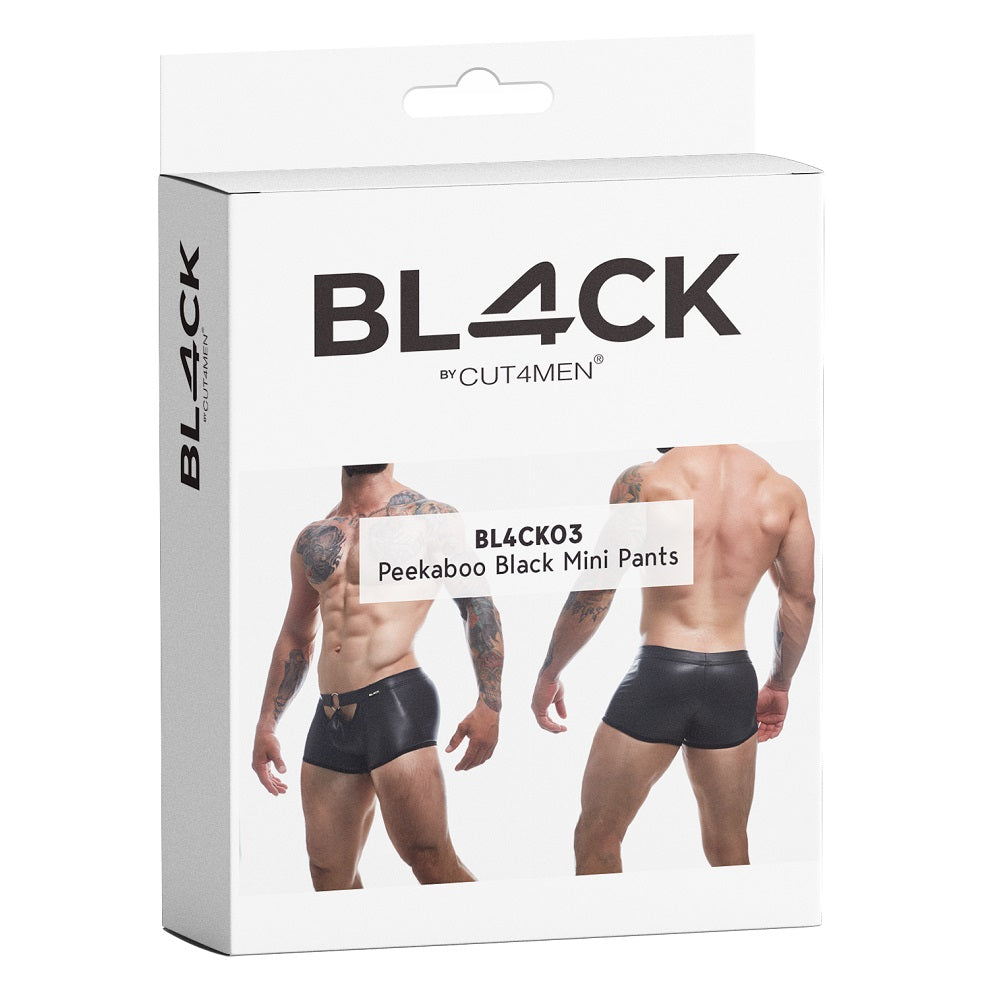 Cut 4 Men Peekaboo Mini Pants Small Black