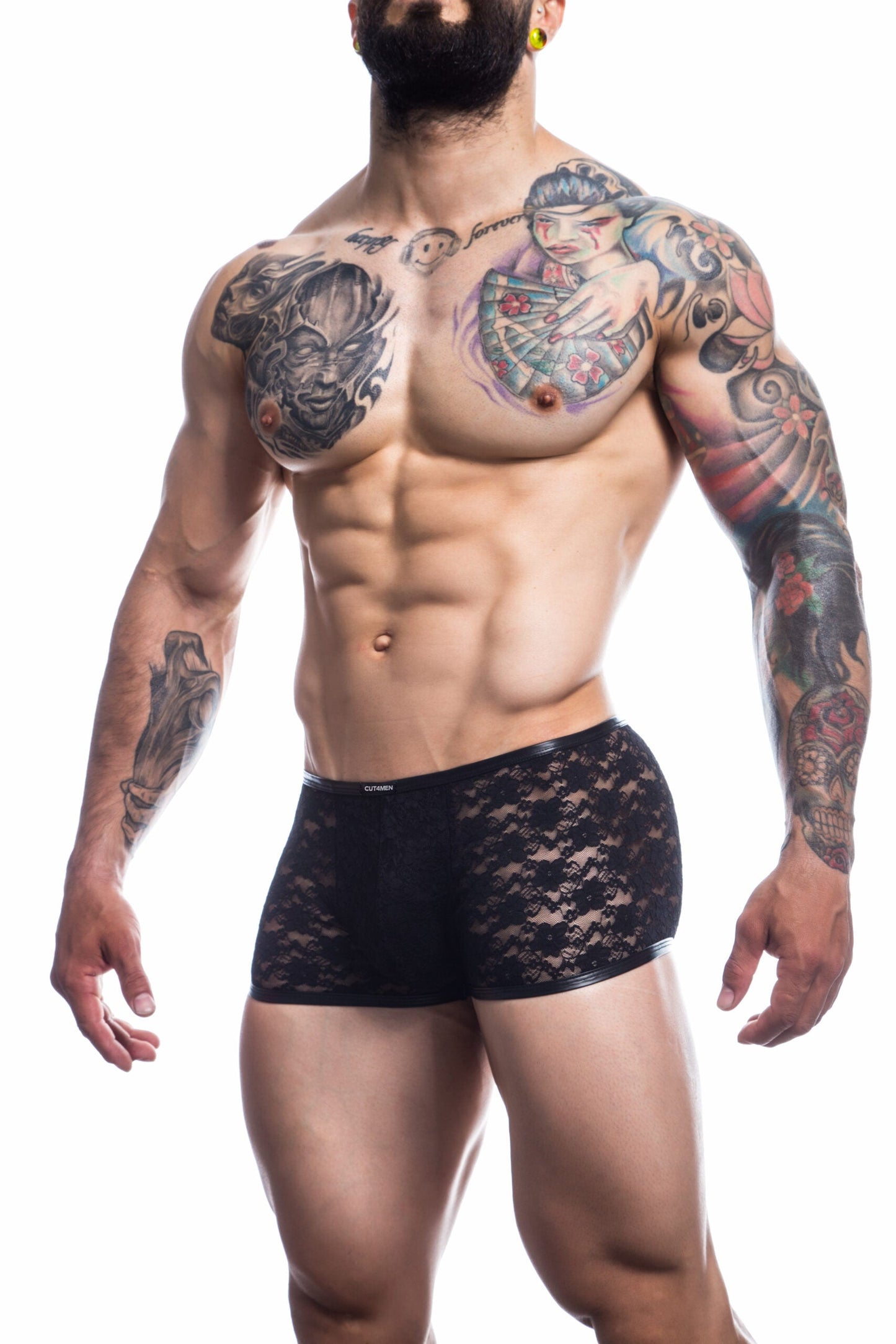 Cut 4 Men L4CE Trunk Black Large