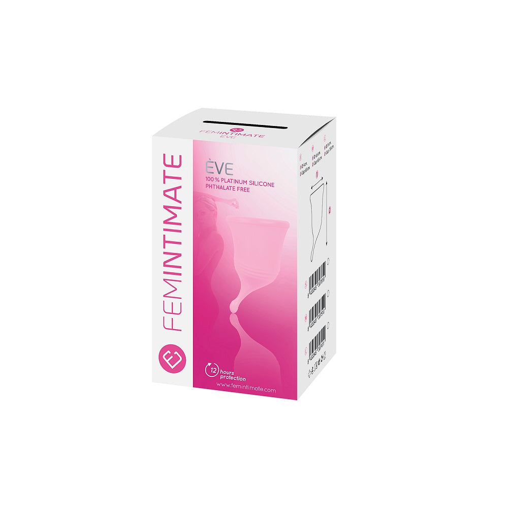 Femintimate Eve Cup L Rosa Medical Grade Silicone Menstrual Cup 5 cm Diameter 7.8 cm Height