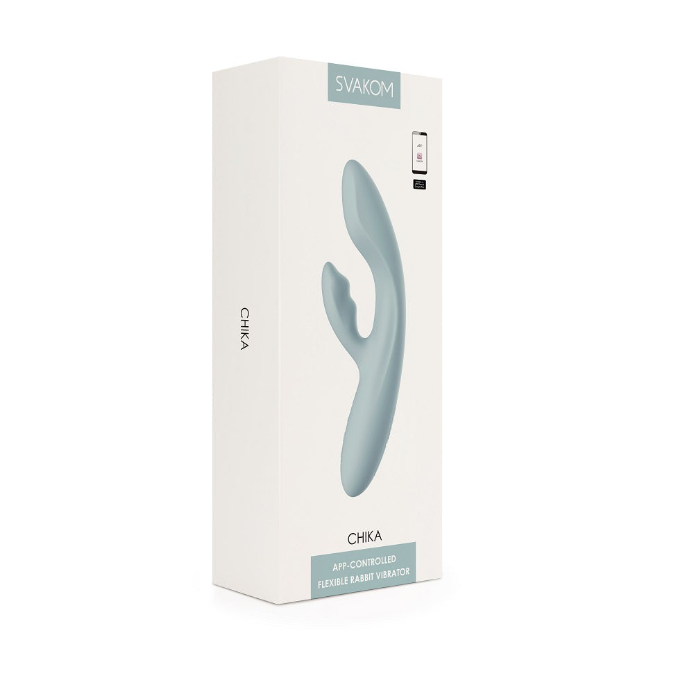 Svakom Chika (Black) – App-Controlled Flexible Warming Rabbit Vibrator