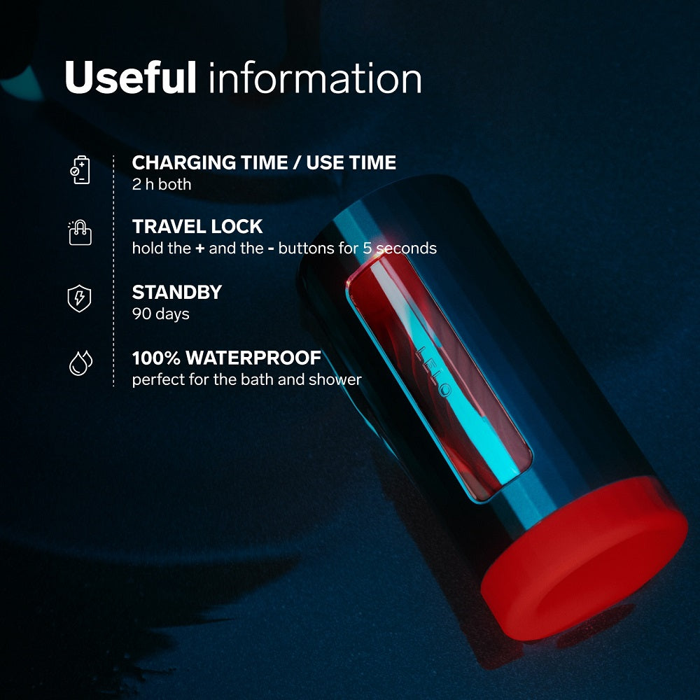 Lelo F1S V3 (Blue) – Interactive AI Male Masturbator