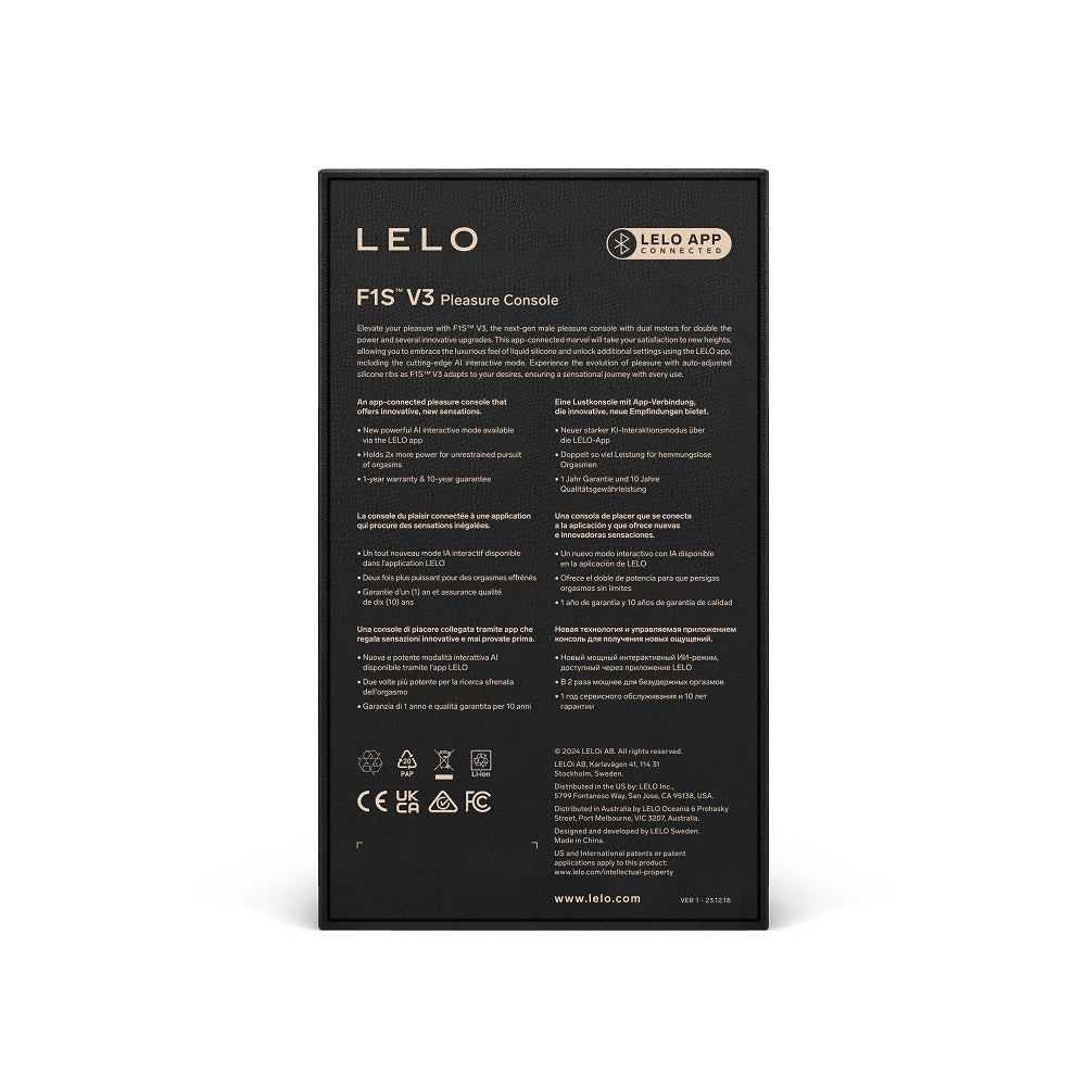 Lelo F1S V3 (Blue) – Interactive AI Male Masturbator