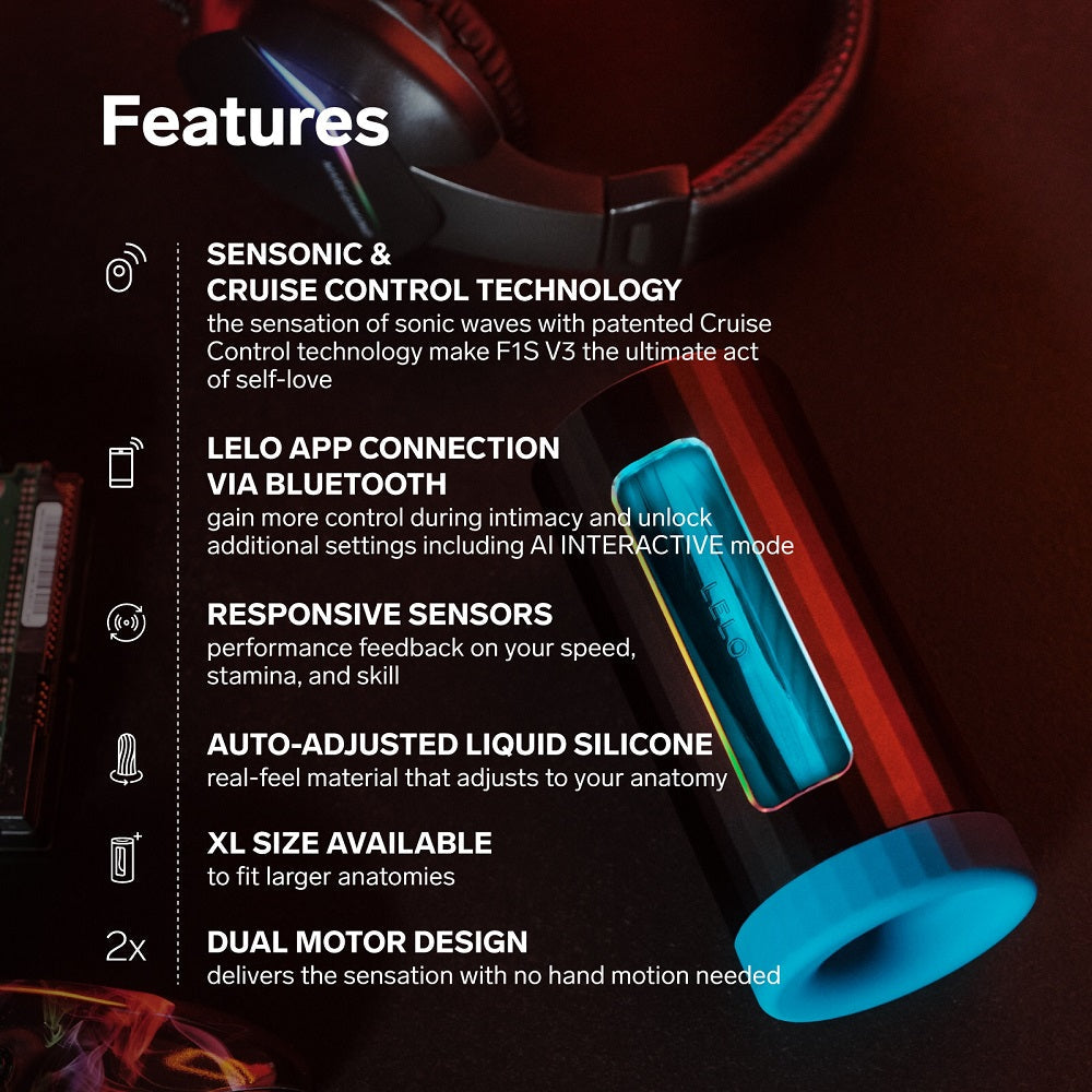 Lelo F1S V3 (Blue) – Interactive AI Male Masturbator