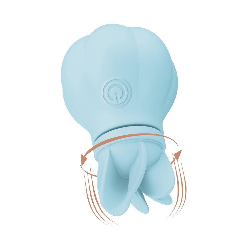 Adrien Lastic Caress Blue Rotating Massager with 5 Interchangeable Heads