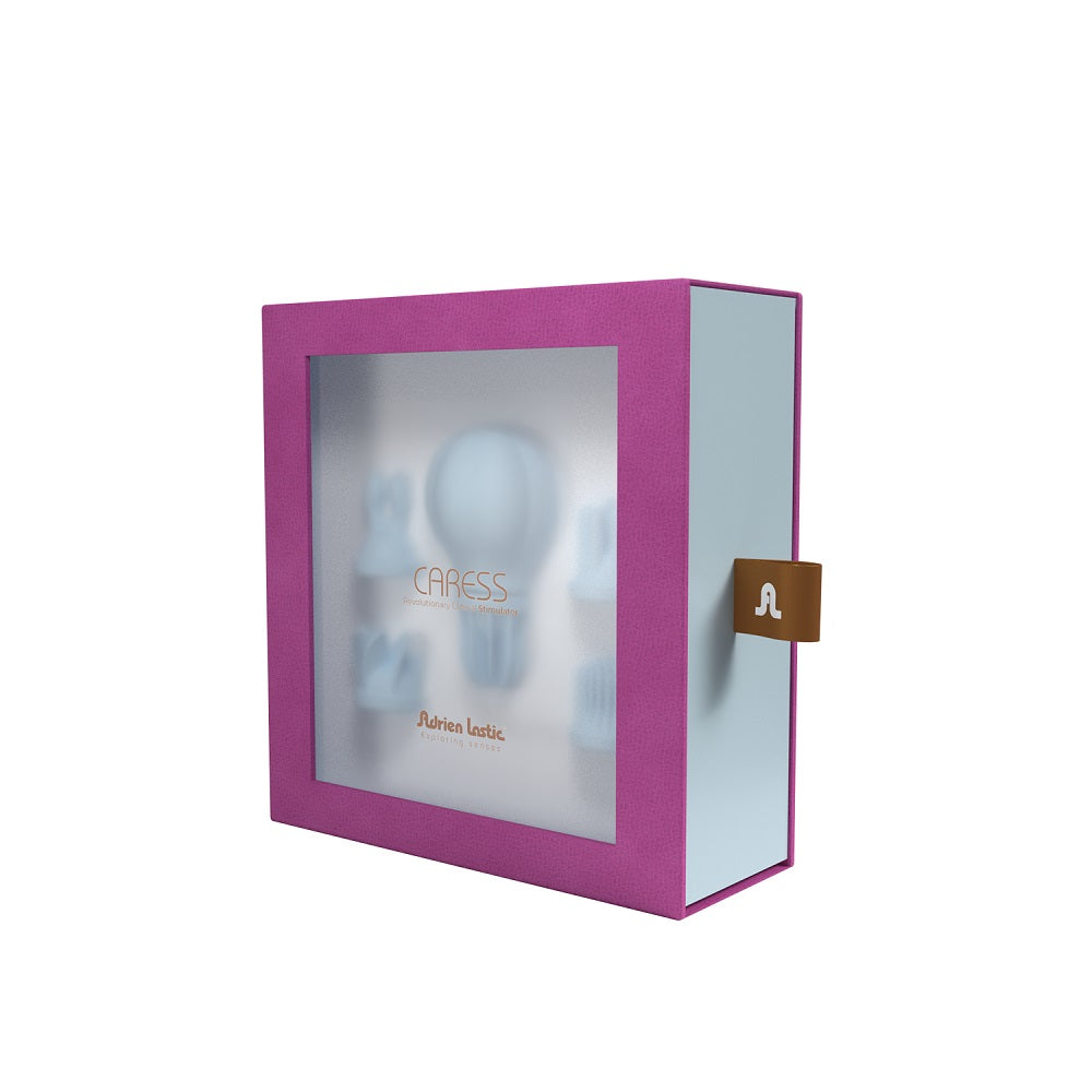 Adrien Lastic Caress Blue Rotating Massager with 5 Interchangeable Heads
