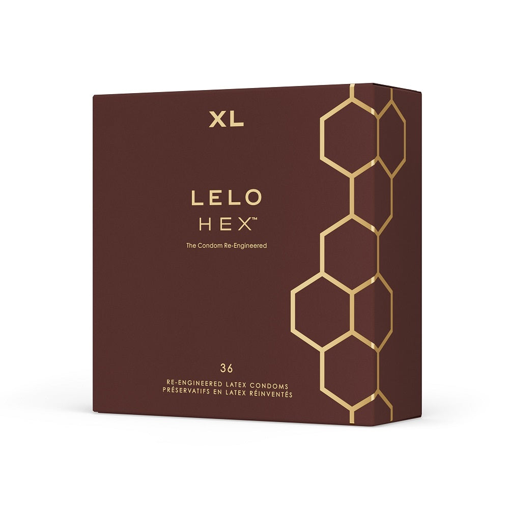 Lelo Hex Respect XL Condoms 36 Pack – Extra Thin Extra Strong Condoms