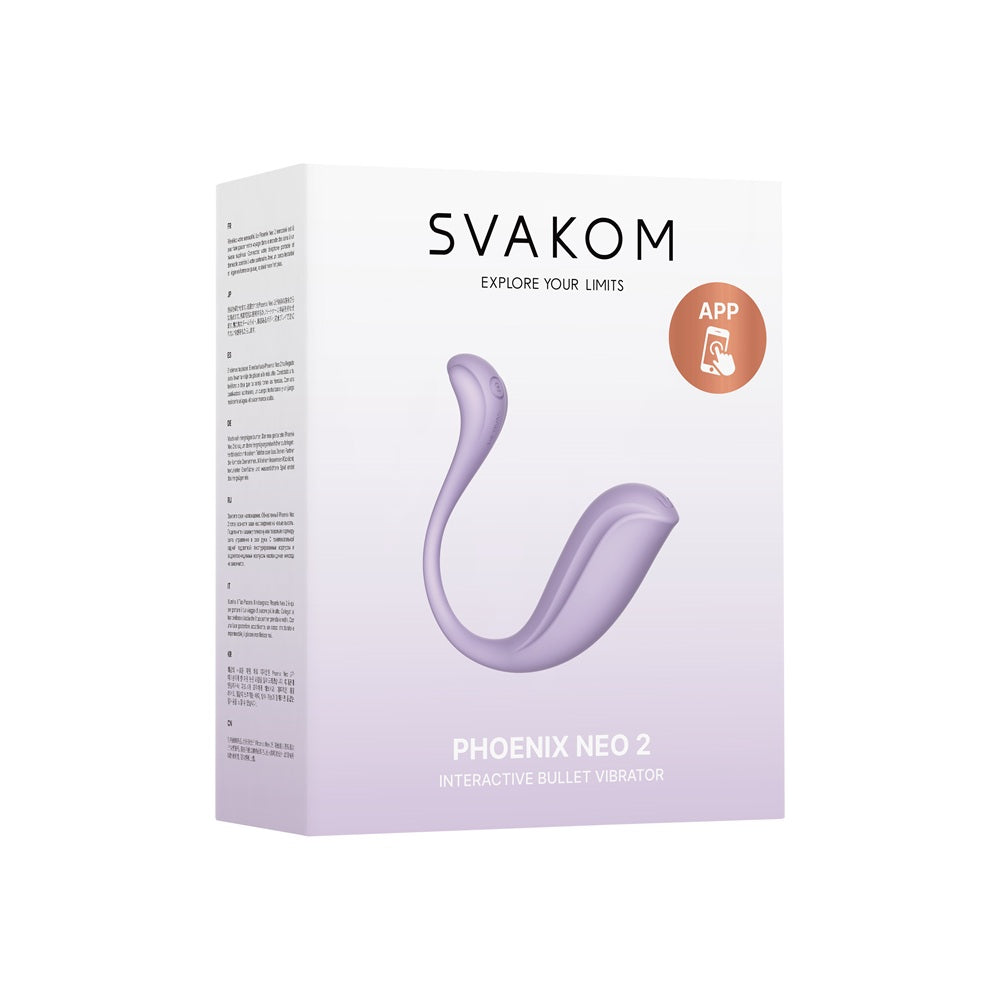 Svakom Phoenix Neo 2 (Lilac) – Interactive App-Controlled Silicone Vibrator
