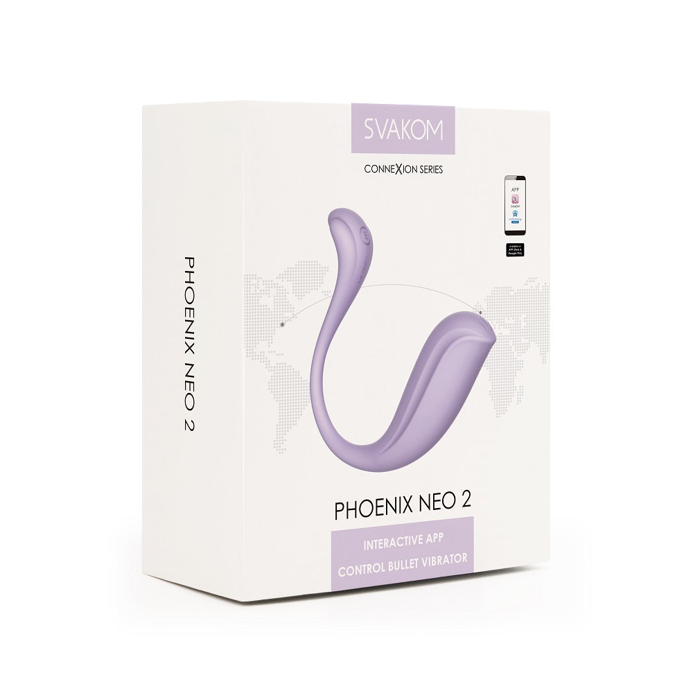 Svakom Phoenix Neo 2 (Lilac) – Interactive App-Controlled Silicone Vibrator