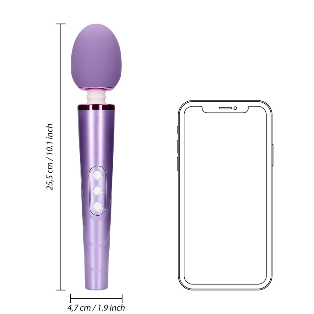 Rechargeable Wand Vibrator – 10 Inch Powerful 6-Speed Vibrator