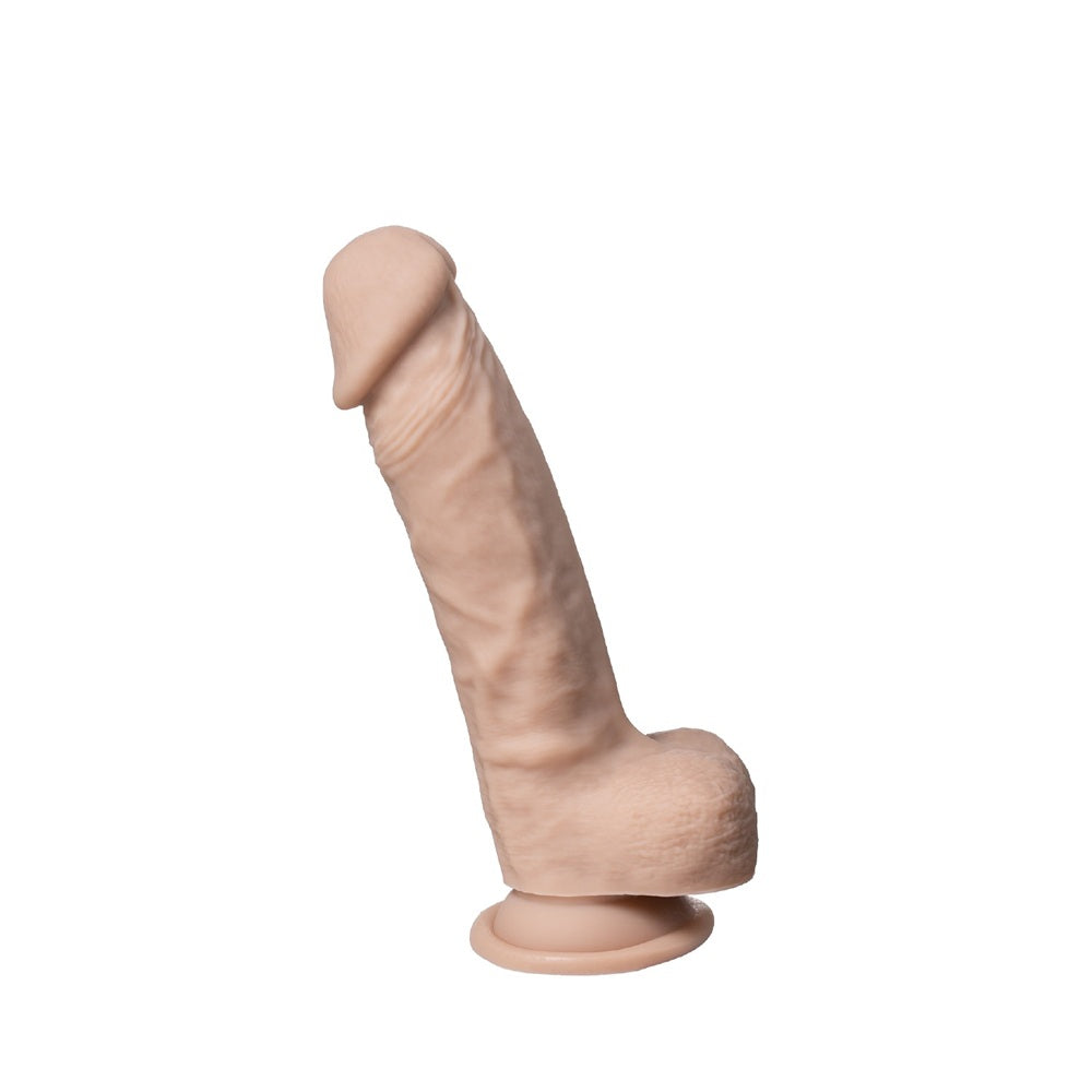 Silexd 8 Inch Real Skin Flesh Dildo with Balls