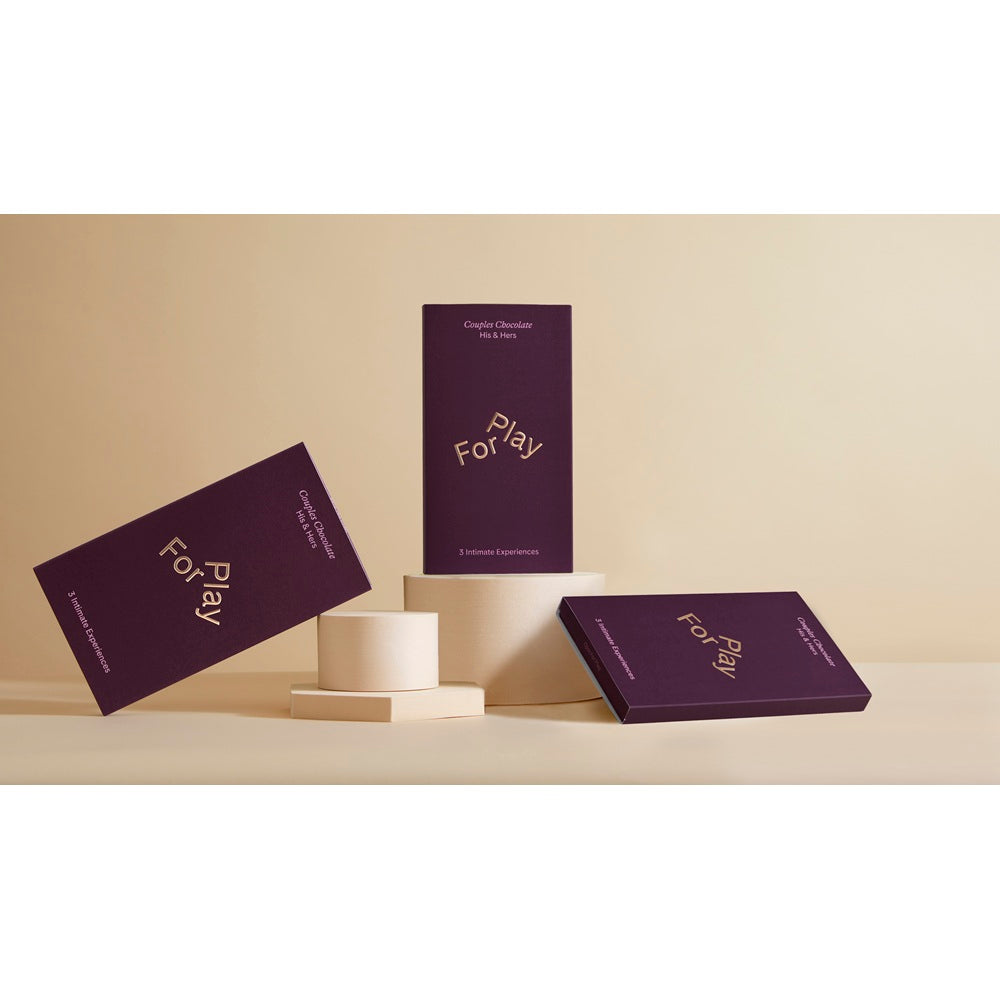 For Play His and Hers Couples Chocolate (Dark) – Artisan Vegan Chocolate Gift Set