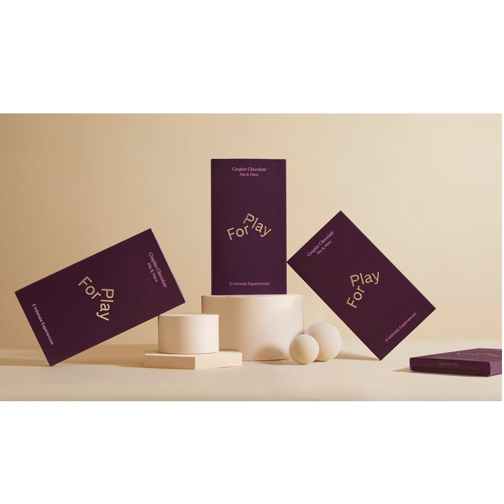 For Play His and Hers Couples Chocolate (Dark) – Artisan Vegan Chocolate Gift Set