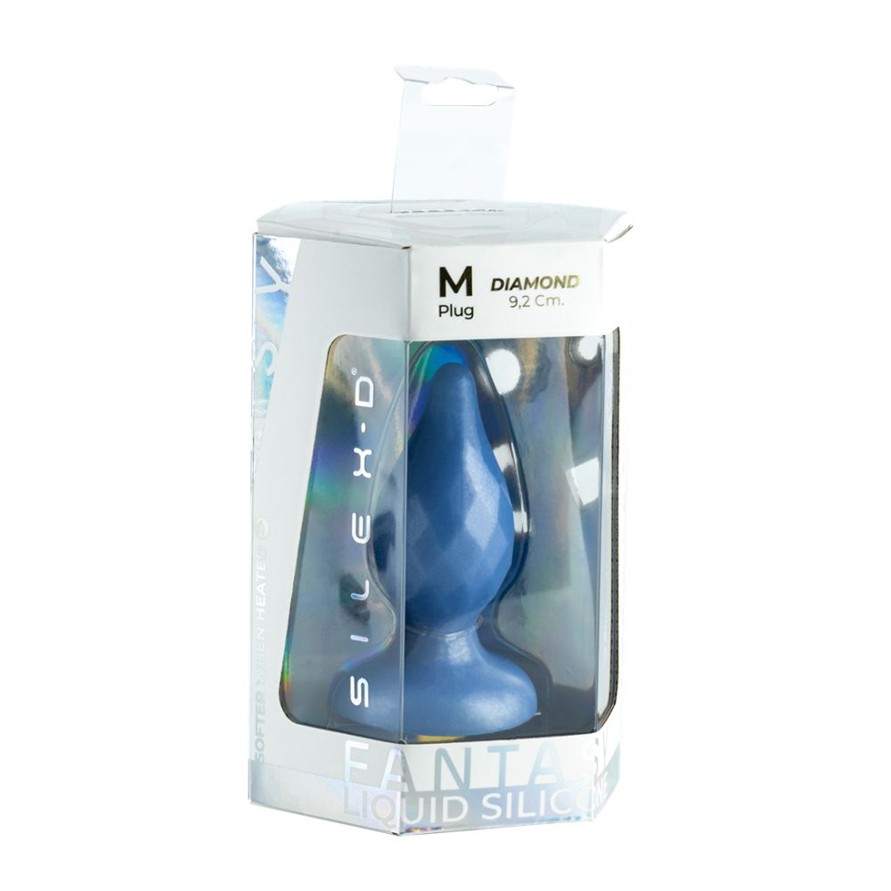 SilexD Fantasy Collection Diamond Butt Plug Medium – Silicone Butt Plug