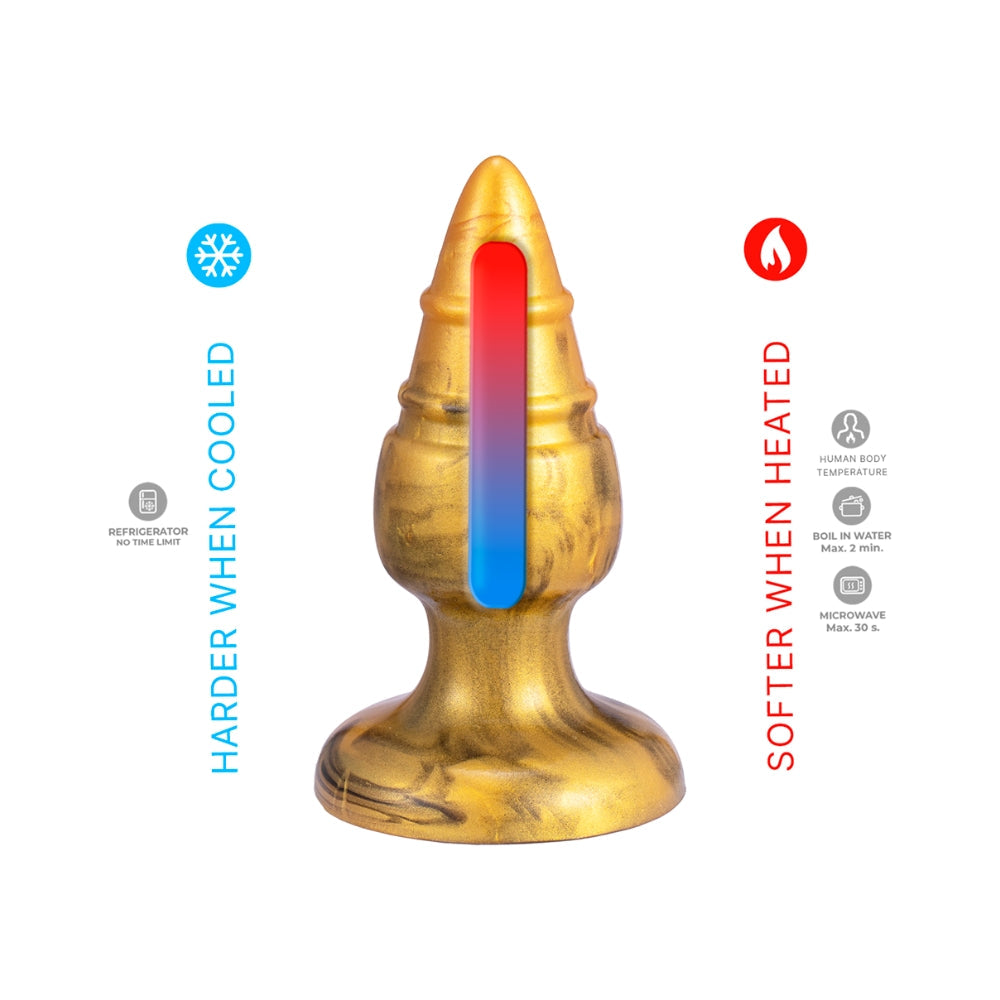 SilexD Fantasy Collection Goldy Medium – Silicone Butt Plug