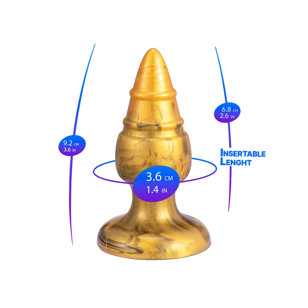 SilexD Fantasy Collection Goldy Medium – Silicone Butt Plug
