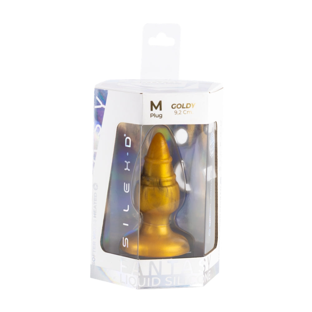 SilexD Fantasy Collection Goldy Medium – Silicone Butt Plug
