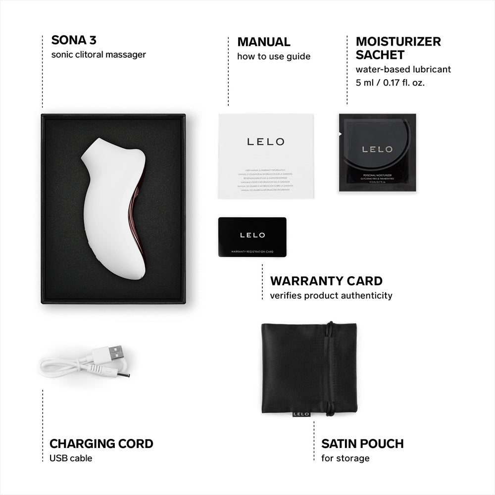 Lelo Sona 3 (White)– Luxury Clitoral Massager