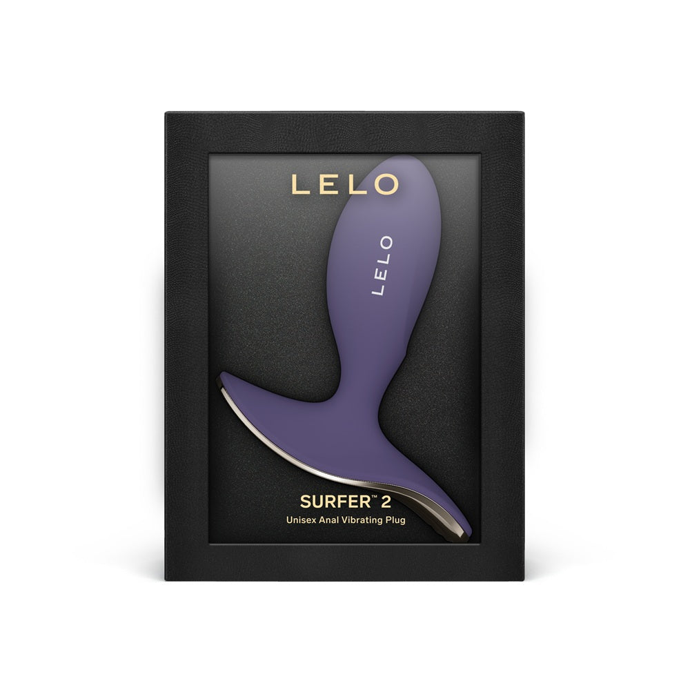 Lelo Surfer 2 – Unisex Waterproof Anal Vibrating Plug - Purple