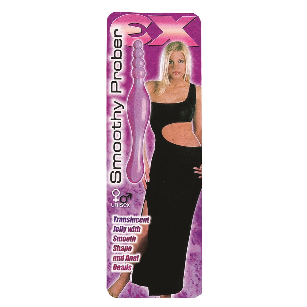 Smoothy Anal Prober Double-Tipped (Translucent Purple) 8 Inch – Anal Probe