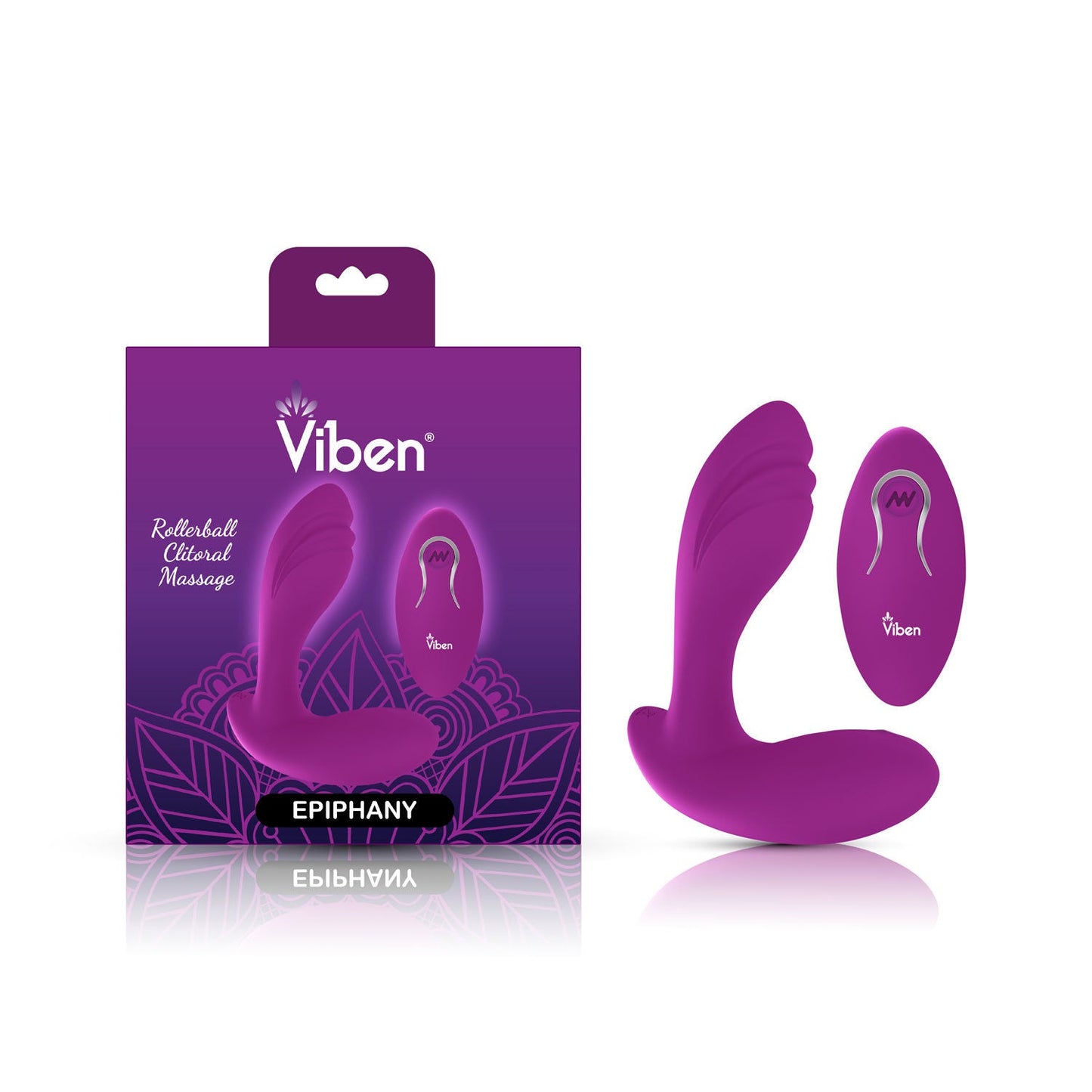 Epiphany Clitoral Rollerball Panty Vibe (Berry) – Remote-Controlled Dual Motor Panty Vibrator