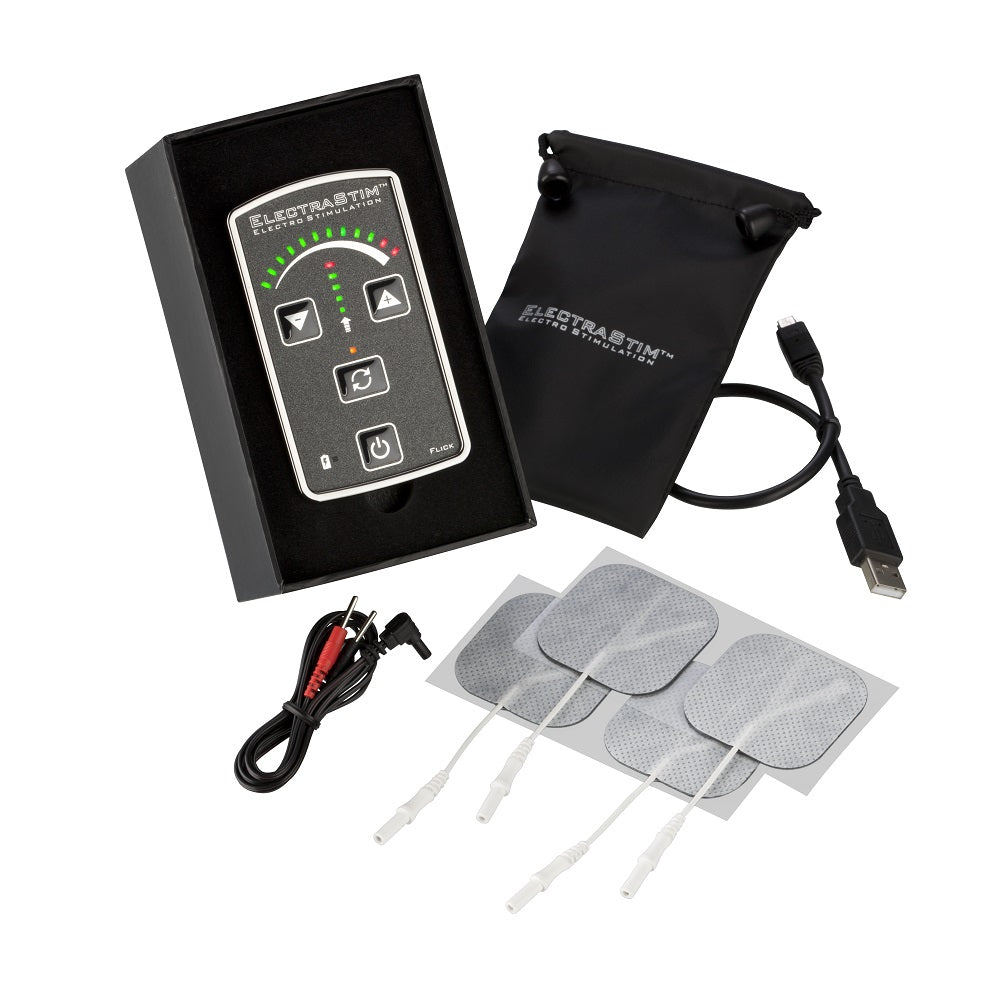 ElectraStim Flick – Electro Stimulation Pack with Seven Built-In Programs and Flicking Control Unit