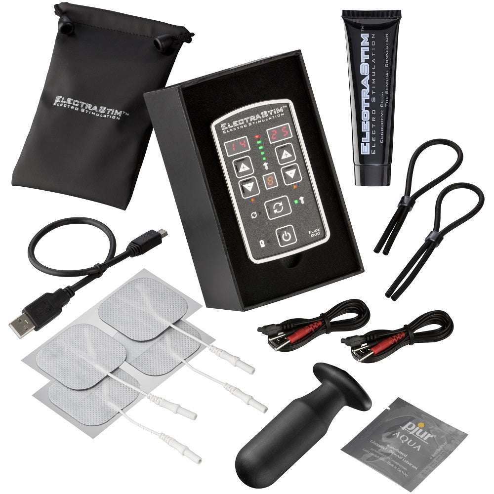 ElectraStim Flick Duo Stimulator – Electro Stimulation Controller Multi-Pack