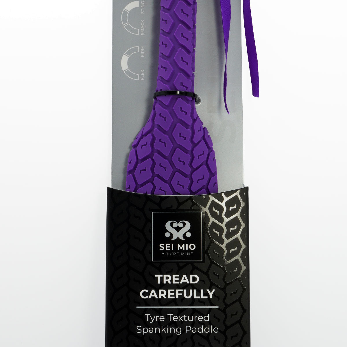 Sei Mio Tyre Paddle Purple 15 Inch Double-Sided Vegan Waterproof Spanking Paddle